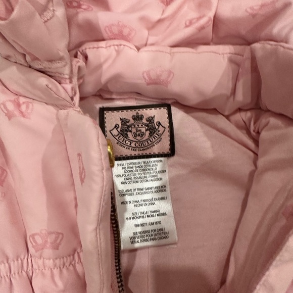 6-9M Juicy Couture Winter Onesie - Picture 2 of 4